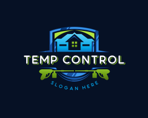 Power Wash Mansion Cleaning logo design