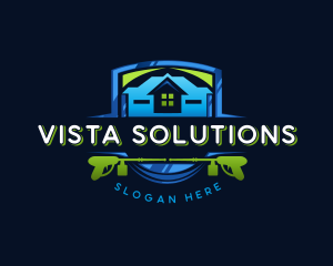 Power Wash Mansion Cleaning logo design