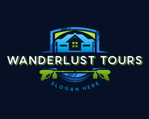 Power Wash Mansion Cleaning logo design