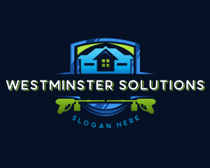 Power Wash Mansion Cleaning logo design