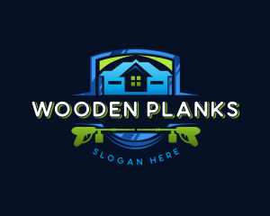 Power Wash Mansion Cleaning logo design