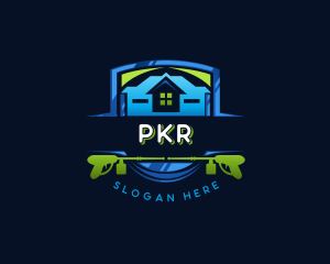 Power Wash Mansion Cleaning logo design