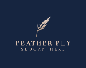 Luxurious Feather Writer logo design