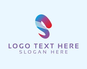 Website - Ribbon Tech Letter S Brand logo design