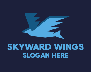 Flying - Fast Flying Bird logo design
