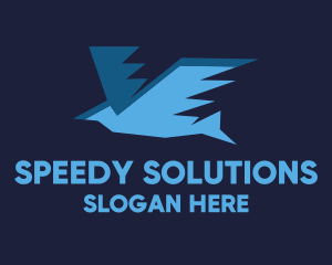 Fast - Fast Flying Bird logo design