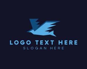 Wings - Fast Flying Bird logo design