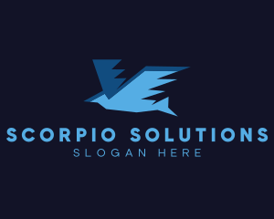 Fast Flying Bird logo design