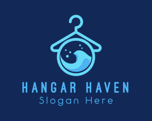 Hanger - Laundry Wash Hanger logo design