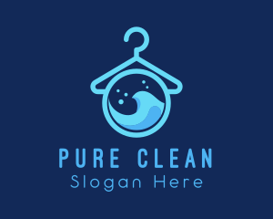 Laundry Wash Hanger logo design