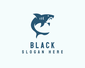 Aquatic - Shark Aquarium Diving logo design