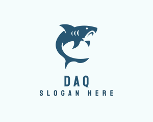 Hammerhead - Shark Aquarium Diving logo design