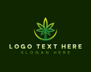 Dispensary - Herbal Leaf Marijuana logo design