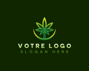 Herbal Leaf Marijuana Logo