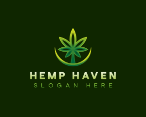 Herbal Leaf Marijuana logo design