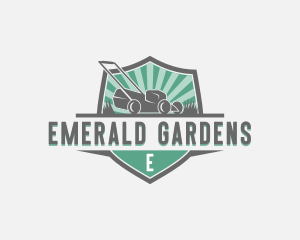 Yard Lawn Mower Landscaping logo design