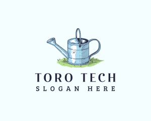 Watering Can Landscaping Logo