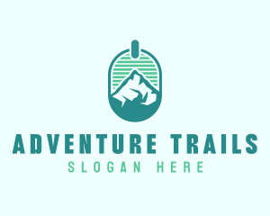 Mountain Peak Badge logo design