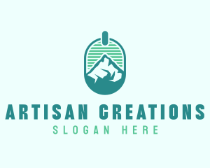 Mountain Peak Badge logo design