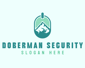 Mountain Peak Badge logo design