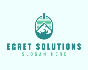 Mountain Peak Badge logo design