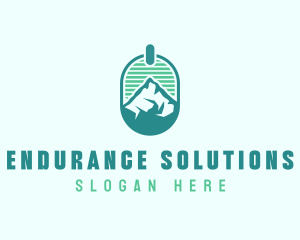 Mountain Peak Badge logo design