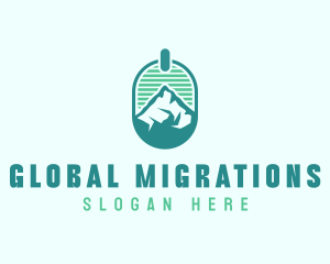 Mountain Peak Badge logo design