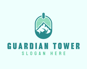 Mountain Peak Badge logo design