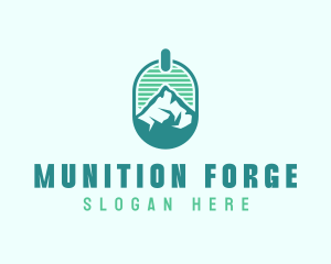 Mountain Peak Badge logo design