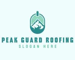 Mountain Peak Badge logo design