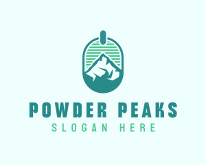 Mountain Peak Badge logo design