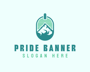 Mountain Peak Badge logo design