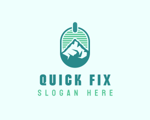 Mountain Peak Badge logo design