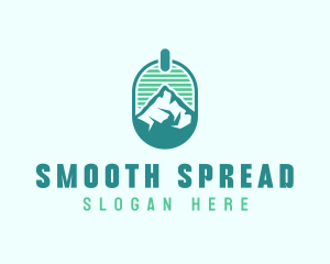 Mountain Peak Badge logo design