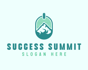 Mountain Peak Badge logo design