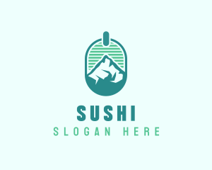 Mountain Peak Badge logo design