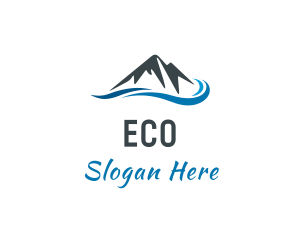 Holiday - Natural Wave Mountain logo design