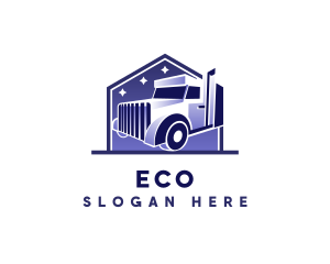 Haulage - Truck Logistic Transportation logo design