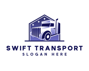 Truck Logistic Transportation logo design