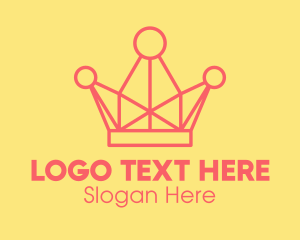 Gold Triangle - Crown Polygon Cosmetics logo design