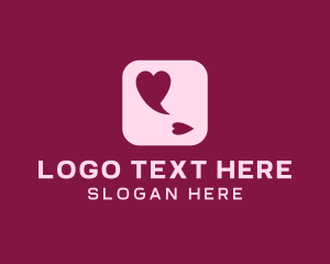 Meeting - Lovely Speech Bubble App logo design