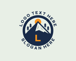 Hiking - Peak Mountain Hiking logo design