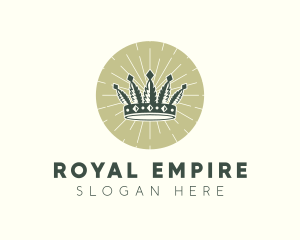 Empire - Hipster Marijuana Crown logo design