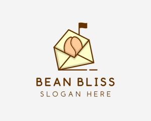 Coffee Bean Mail logo design