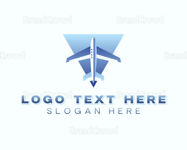 Logistics Shipping Plane Logo