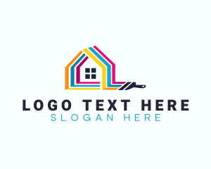Painting - House Paint Remodeling logo design