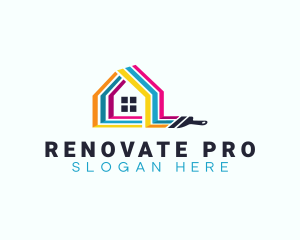 House Paint Remodeling logo design