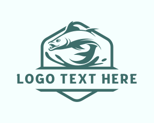 Tackle - Fish Seafood Fishing logo design