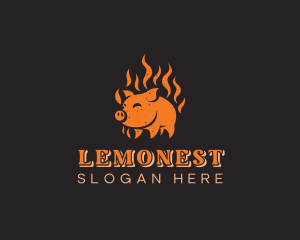 Pork - Pork Meat Barbecue logo design