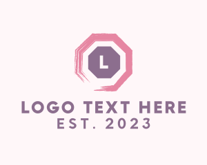 Hexagon - Watercolor Beauty Cosmetics logo design